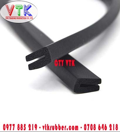 Ron cao su nẹp cửa kính chữ U